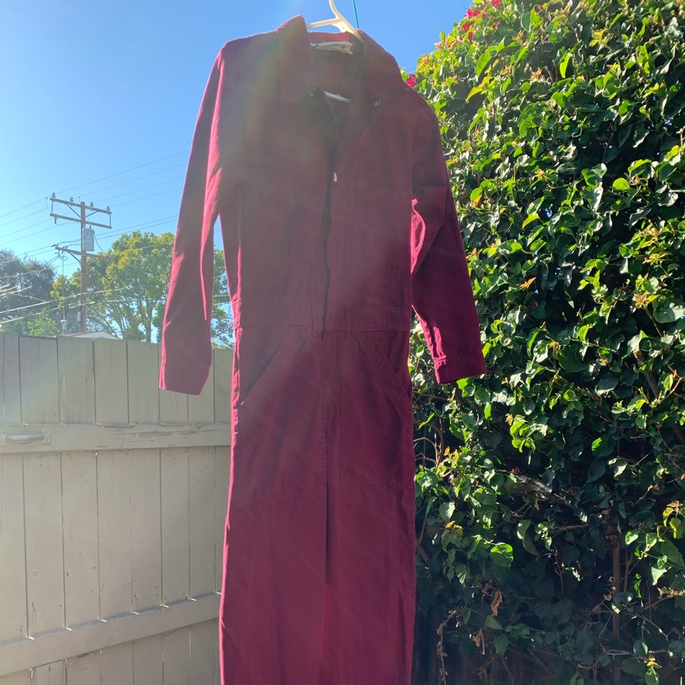 Big Bud Press Everyday Jumpsuit - Cranberry Red- S